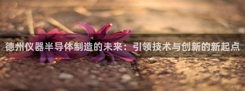意昂3五金厂：德州仪器半导体制造的未来：引领技术与创新的新起