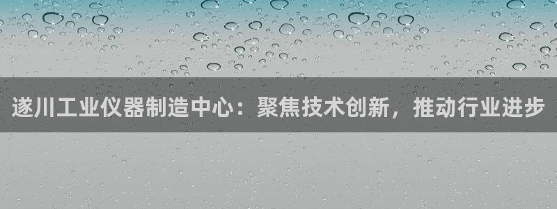 意昂3集团官网网址：遂川工业仪器制造中心：聚焦技术创新，推动
