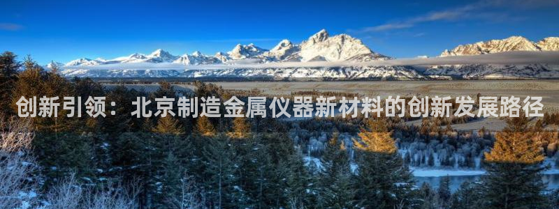 意昂体育3平台注册要钱吗：创新引领：北京制造金属仪器新材料的