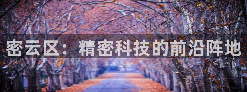 意昂3娱乐：密云区：精密科技的前沿阵地