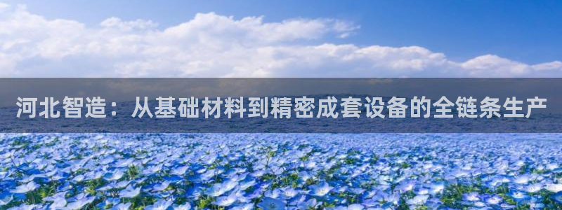 意昂体育3招商电话号码是多少号：河北智造：从基础材料到精密成