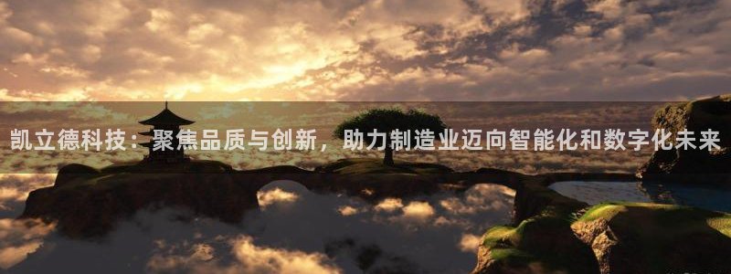 意昂3娱乐40996：凯立德科技：聚焦品质与创新，助力制造业